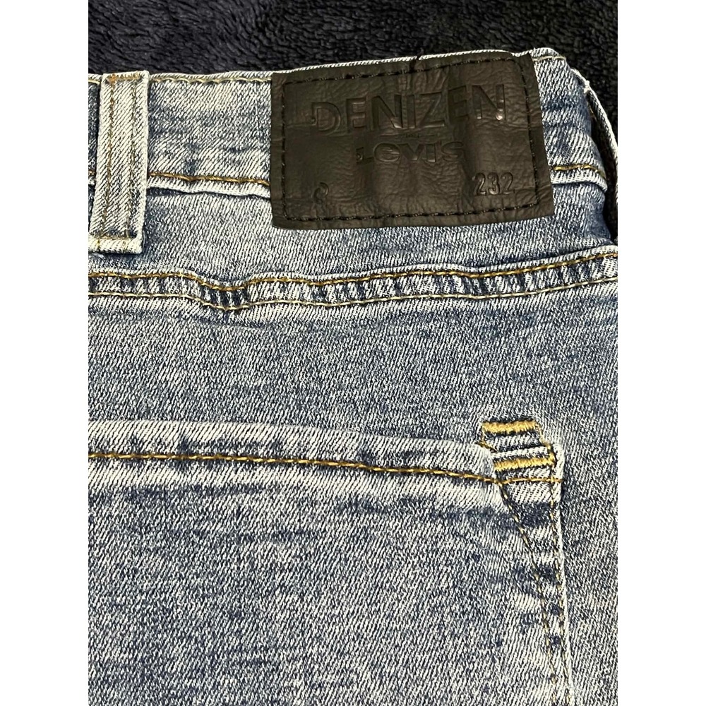Denizen Jeans Mens 34x29 Blue Slim Straight Light Wash Denim Pants - Picture 4 of 8